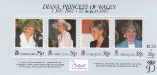 Gibraltar známky, Princezna Diana